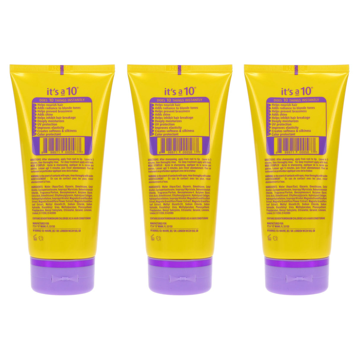 It's a 10 Miracle Blonde 5-Minute Repair Hair Treatment 3 Pack - 5 oz