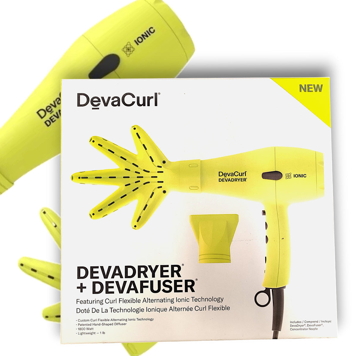 DevaCurl DevaDryer + DevaFuser Ionic Blow Dryer