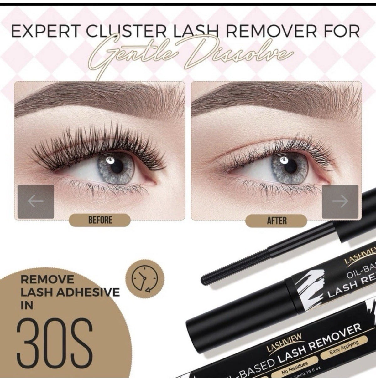 Cluster Eyelash Extensions Kit with Bond, Remover & Tweezers - 9-16mm 56D 168pcs