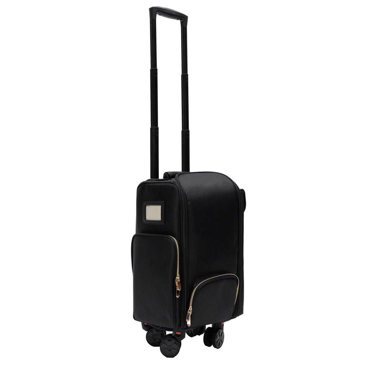 Professional Rolling Makeup Case with 6 Cosmetic Bags - Travel Storage Organizer
