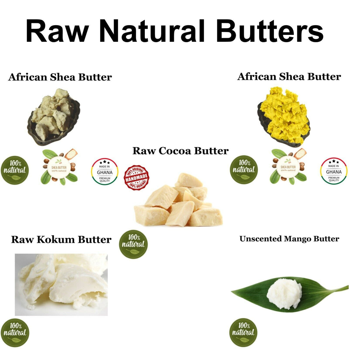 Organic Raw Butter for Cosmetics & Soap Making