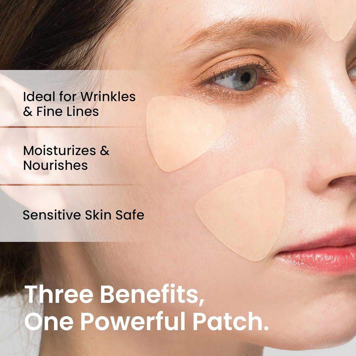 Advanced Wrinkle Patches 60 Count Face Skin Care Tape for Smile & Frown Lines