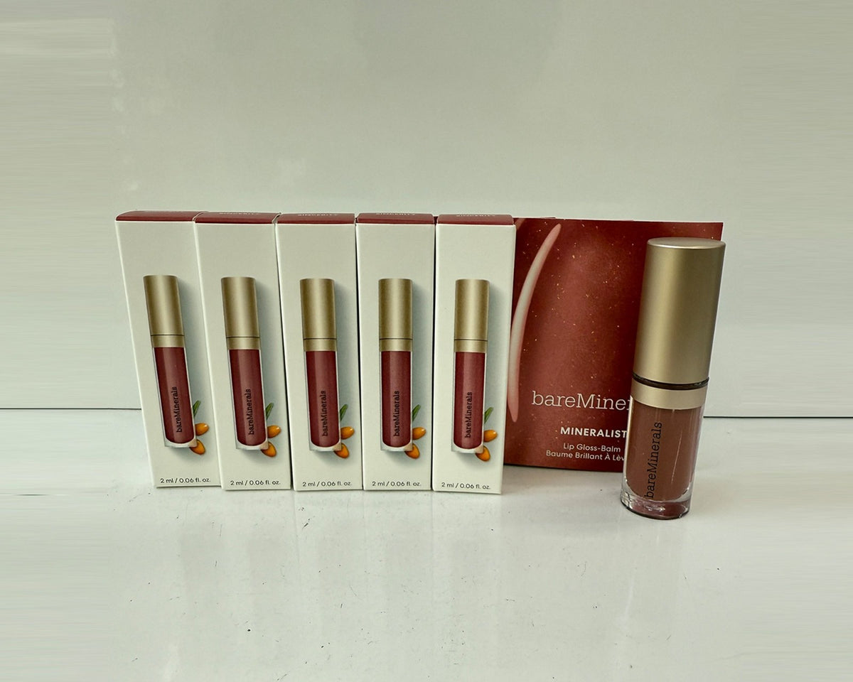 Mini Lip Gloss Balm Set - Sheer Color & Glossy Shine - 5pcs