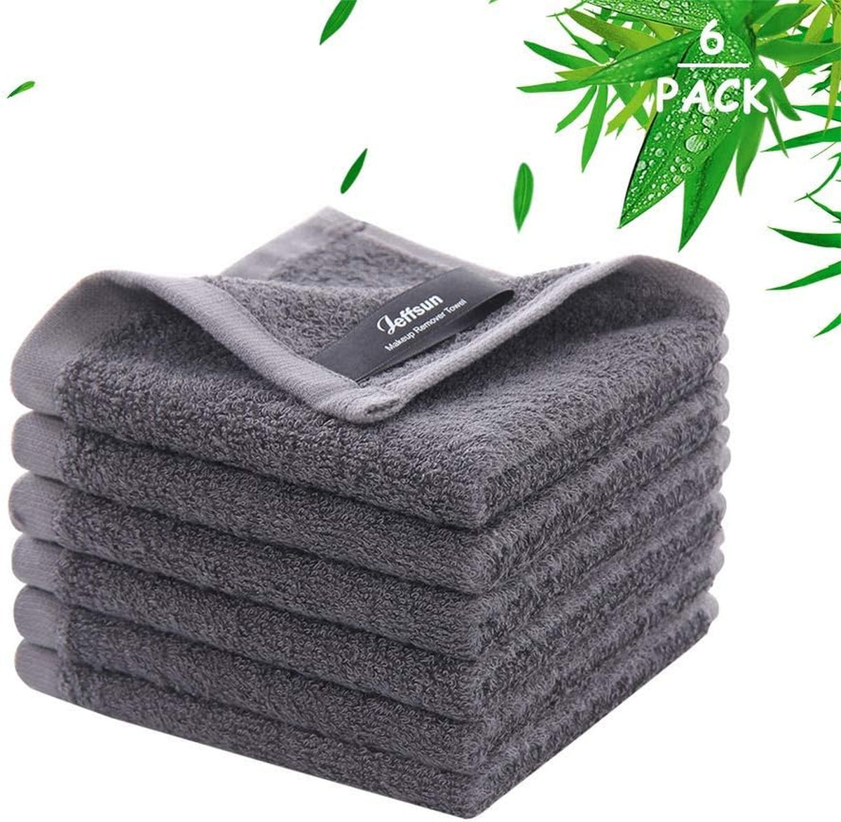 Reusable Facial Cleansing Cloths 6 Pack - Soft Skin-Friendly Towels for Sensitive Skin