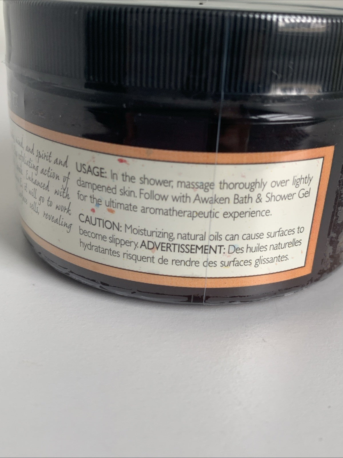 ARBONNE Aromassentials AWAKEN Sea Salt Scrub 5 oz - Sealed