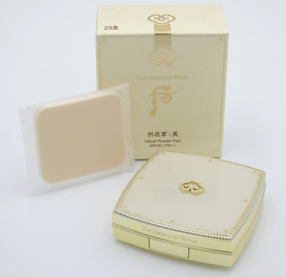 K-Beauty Face Powder Pact SPF30 PA++ Matte Finish Brightening Makeup