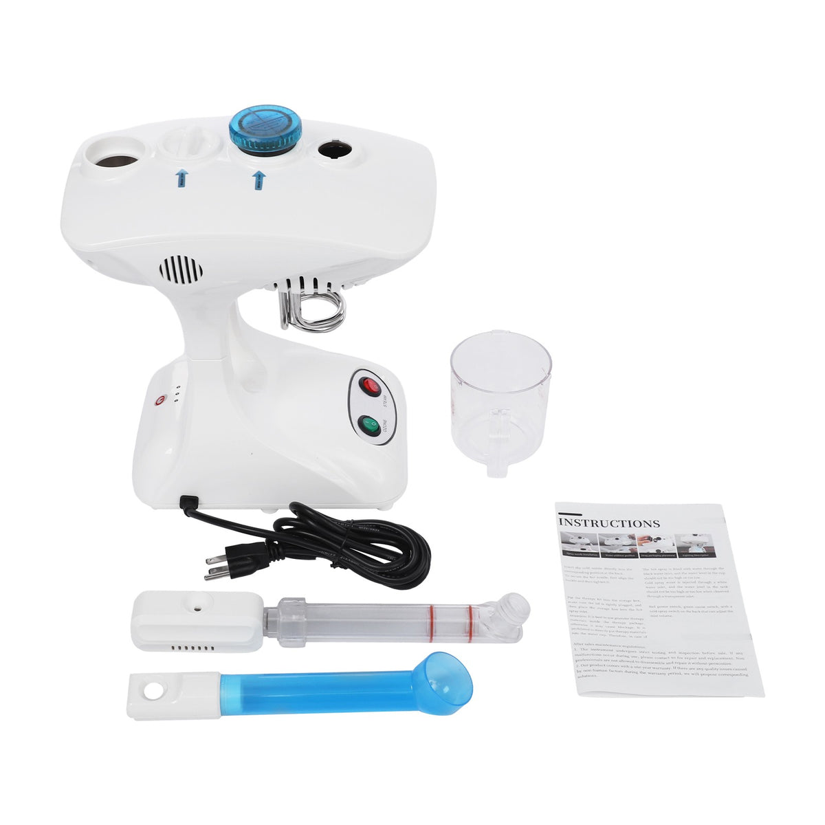 2-in-1 Facial Steamer with 360° Rotating Spray Head & 15.2oz Water Tank