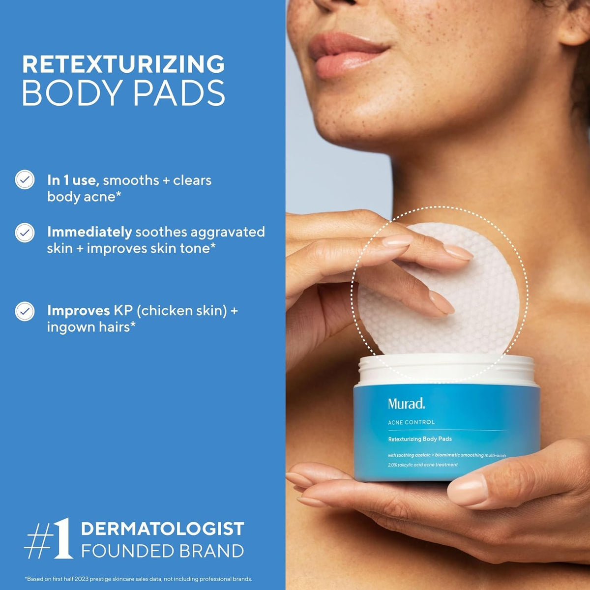 Murad Acne Control Retexturizing Body Pads 45 EX 3/2026