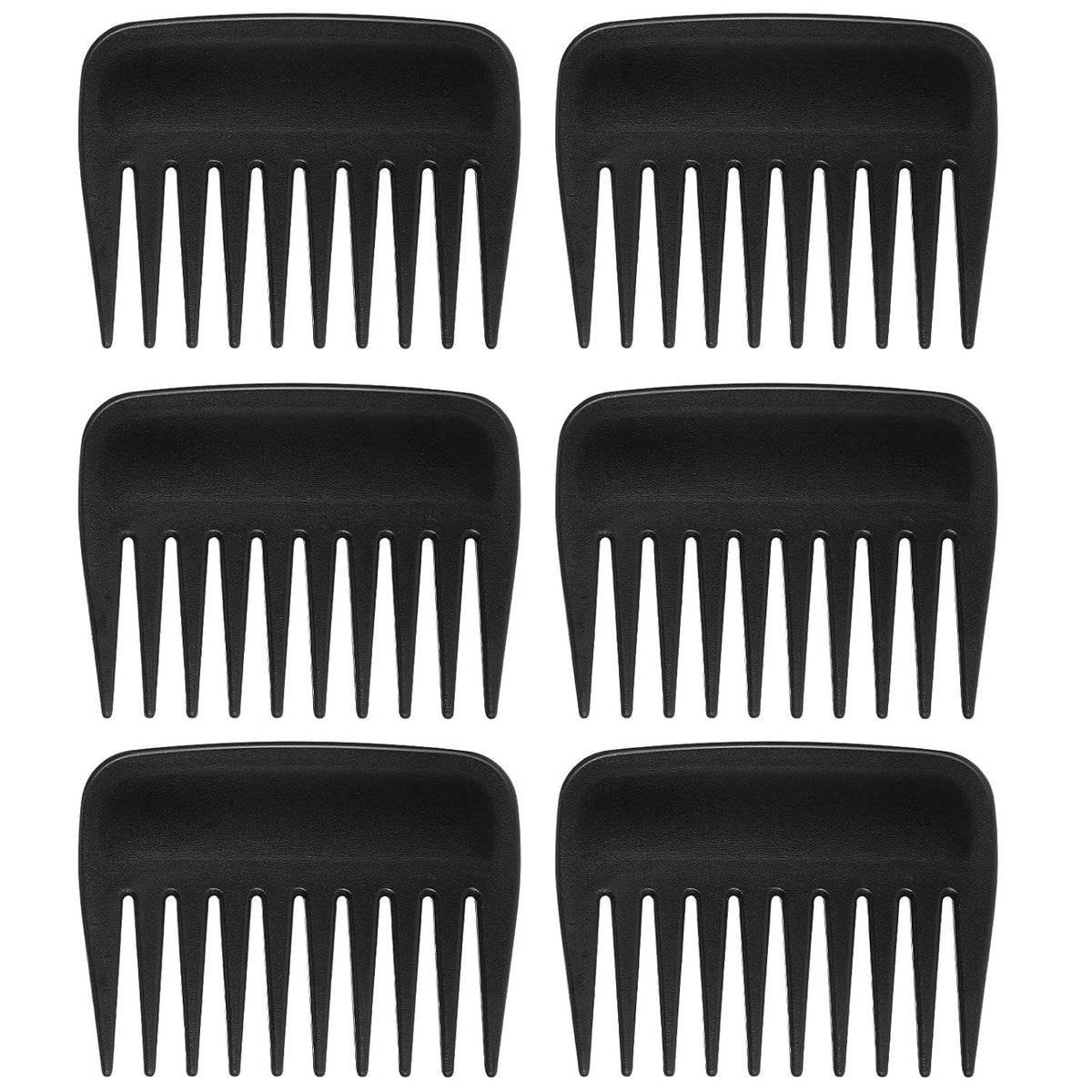 6 Pieces Pocket Wide Tooth Hair Combs for Detangling and Styling