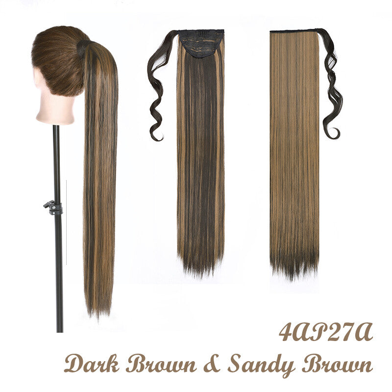 Ponytail Wrap Around Hair Extensions - Clip-In & Thick Styling