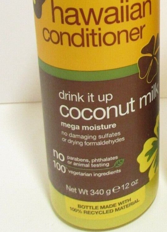 Hawaiian Coconut Milk Moisturizing Conditioner - 12 oz Natural Hair Care