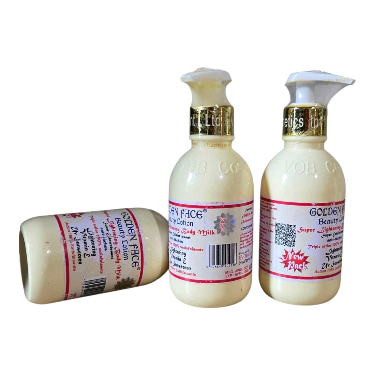 Golden Face Lightening Body Lotion with Vitamin E - 250ml