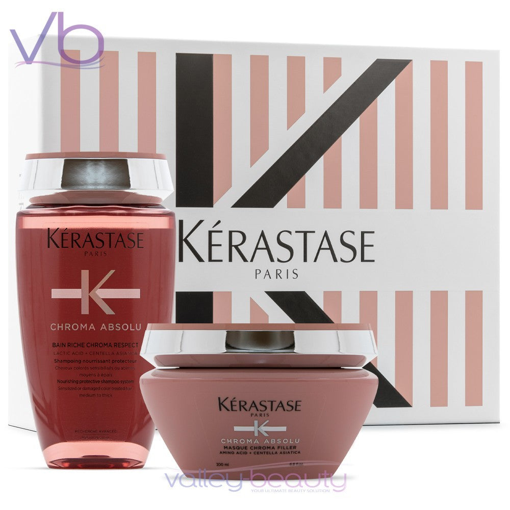 KERASTASE Chroma Absolu Spring Gift Box Set | Shampoo + Mask for