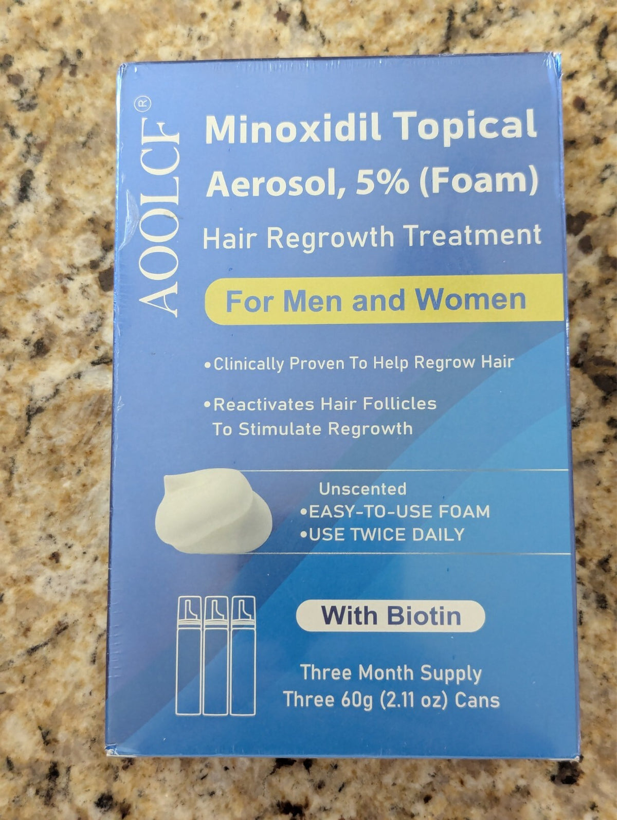 Minoxidil Foam 5% Topical Treatment for Men & Women