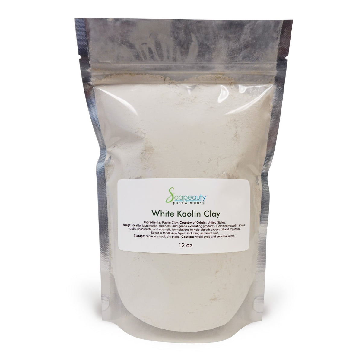 White Kaolin Clay Powder - Natural Cosmetic Grade