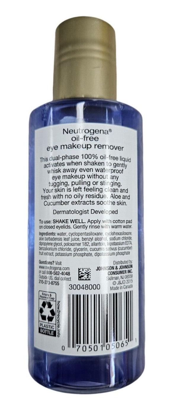 Oil-Free Eye Makeup Remover - 5.5oz for Sensitive Skin