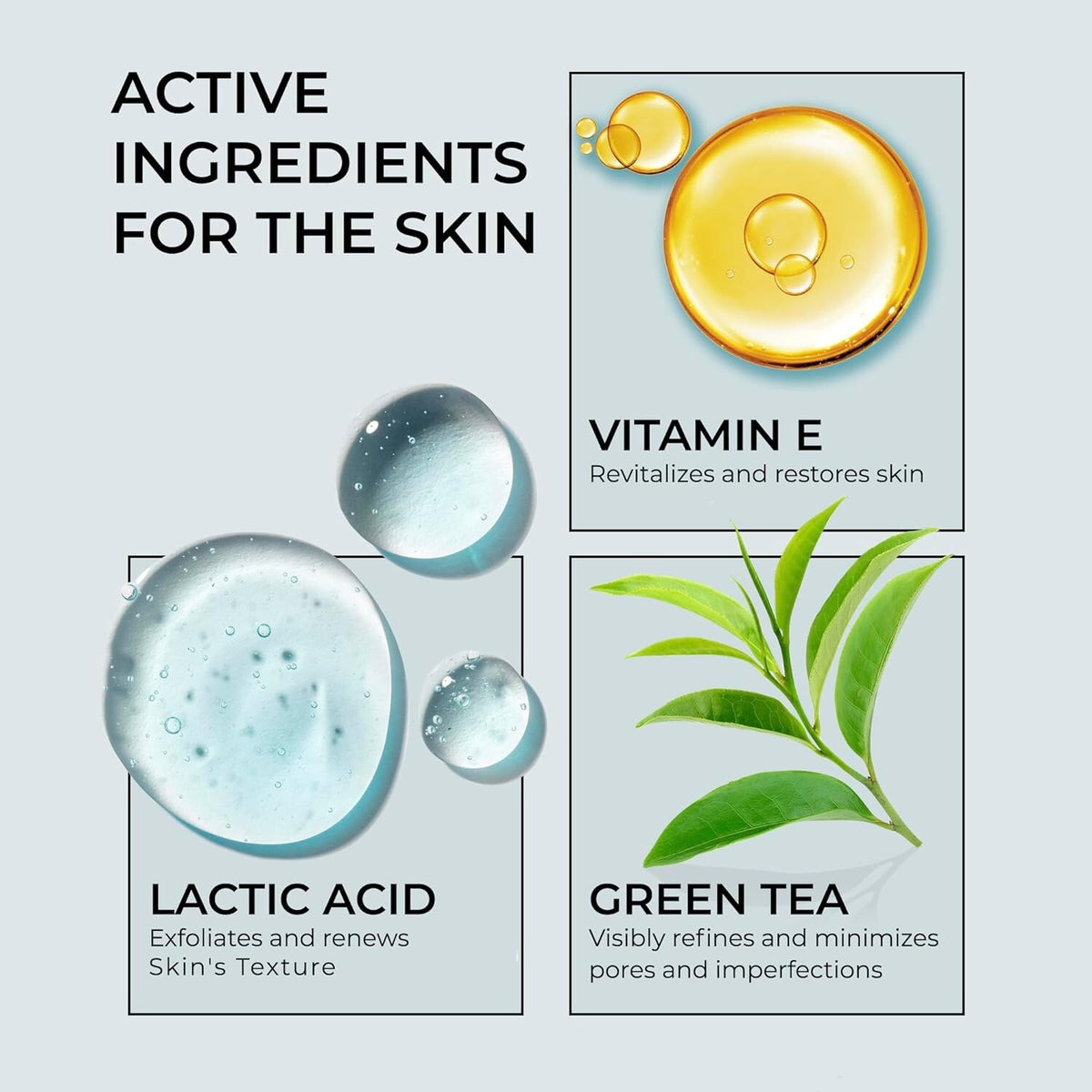Glycolic Acid 15% Lactic AHA Face Serum for Brightening & Anti-Aging 2oz