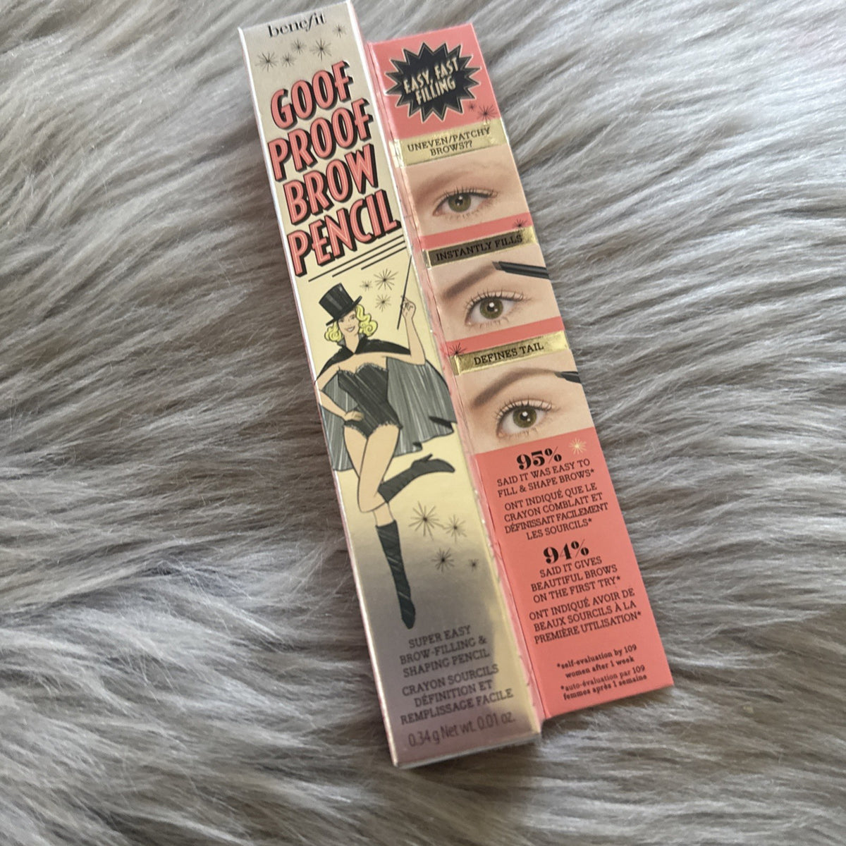 Benefit Goof Proof Brow Pencil #3.5 Neutral Medium Brown 0.34g Makeup Tool