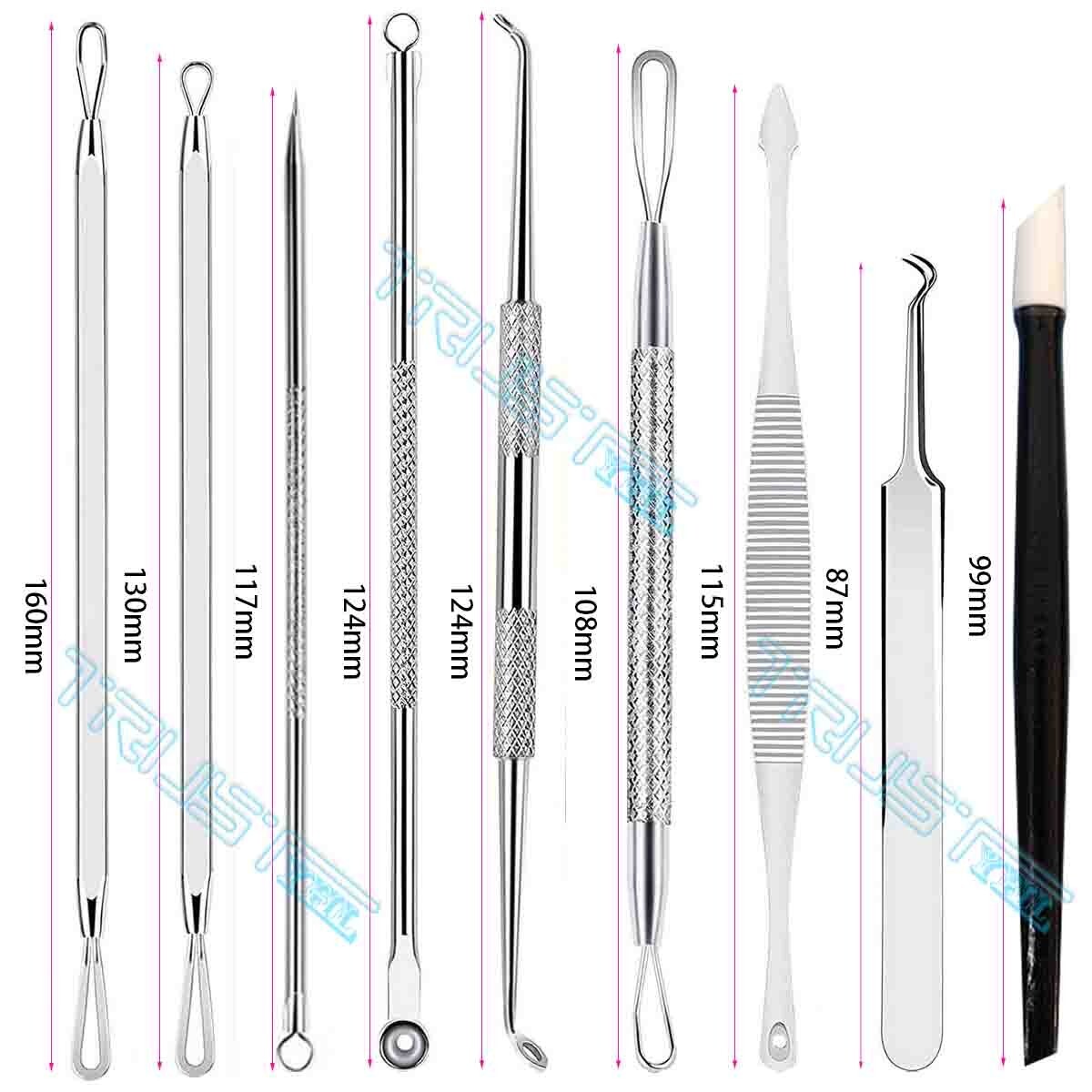 Blackhead Remover Pimple Extractor Tool Kit - Professional Skin Care Set