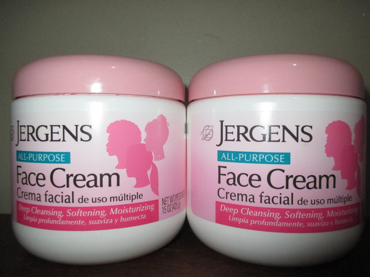 Jergens All-Purpose Moisturizing Face Cream, 15 oz (2-Pack)