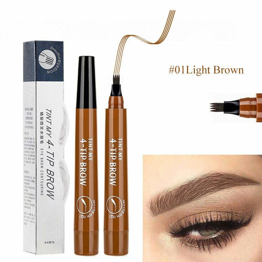 Long Lasting Microblading Eyebrow Ink Pen - 3D Brow Makeup & Enhancer