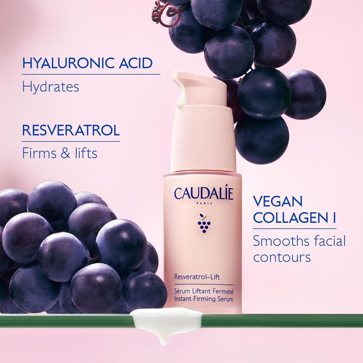 Facial Firming Serum with Resveratrol & Hyaluronic Acid - 30ml