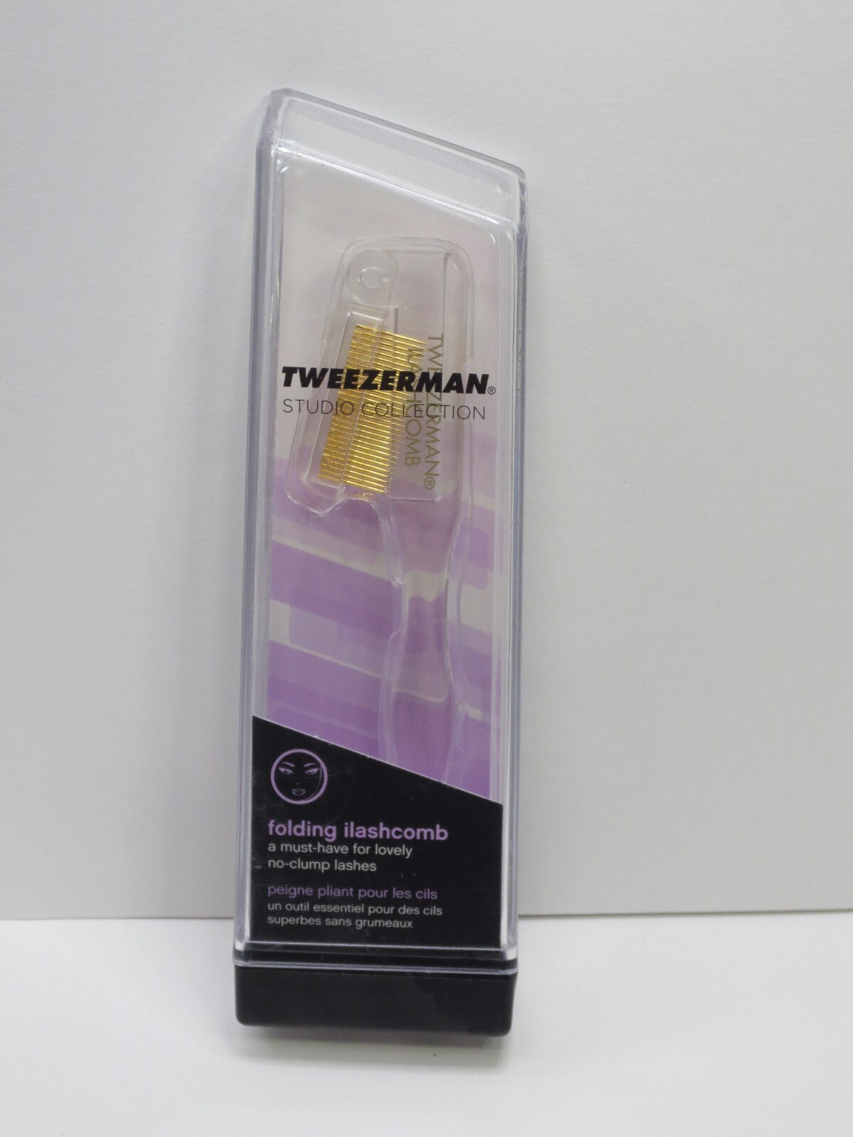 Tweezerman Studio Collection Folding Eyelash Comb - Boxed
