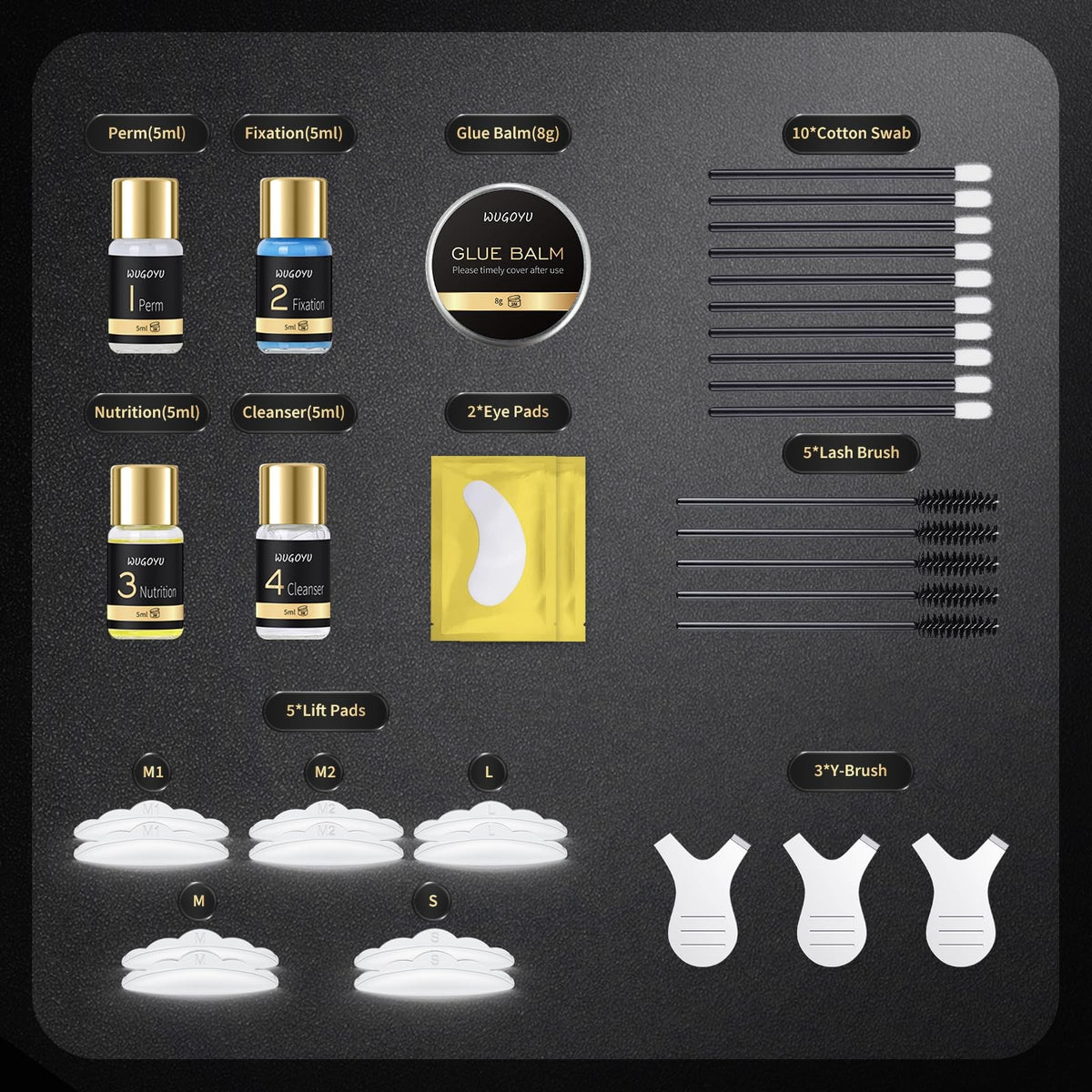 Lash Lift Kit - Brow Lamination Kit, Eyebrow Black