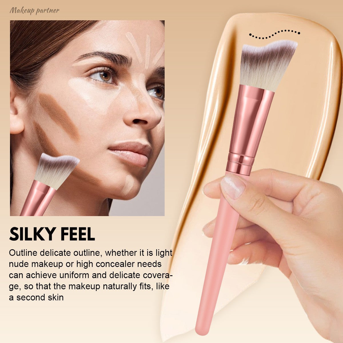 25-Piece Makeup Brush Set for Face & Eyes - Professional Cosmetic Tools
