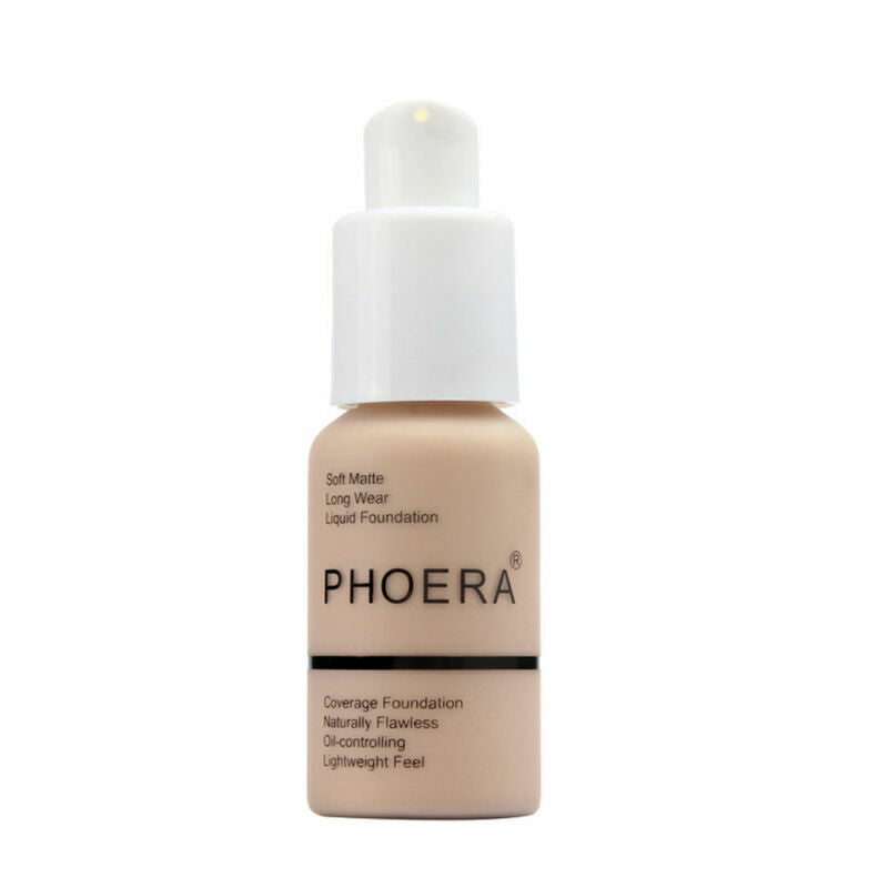 Full Coverage Liquid Foundation Makeup - Long-Lasting, Brightening, Oil Control