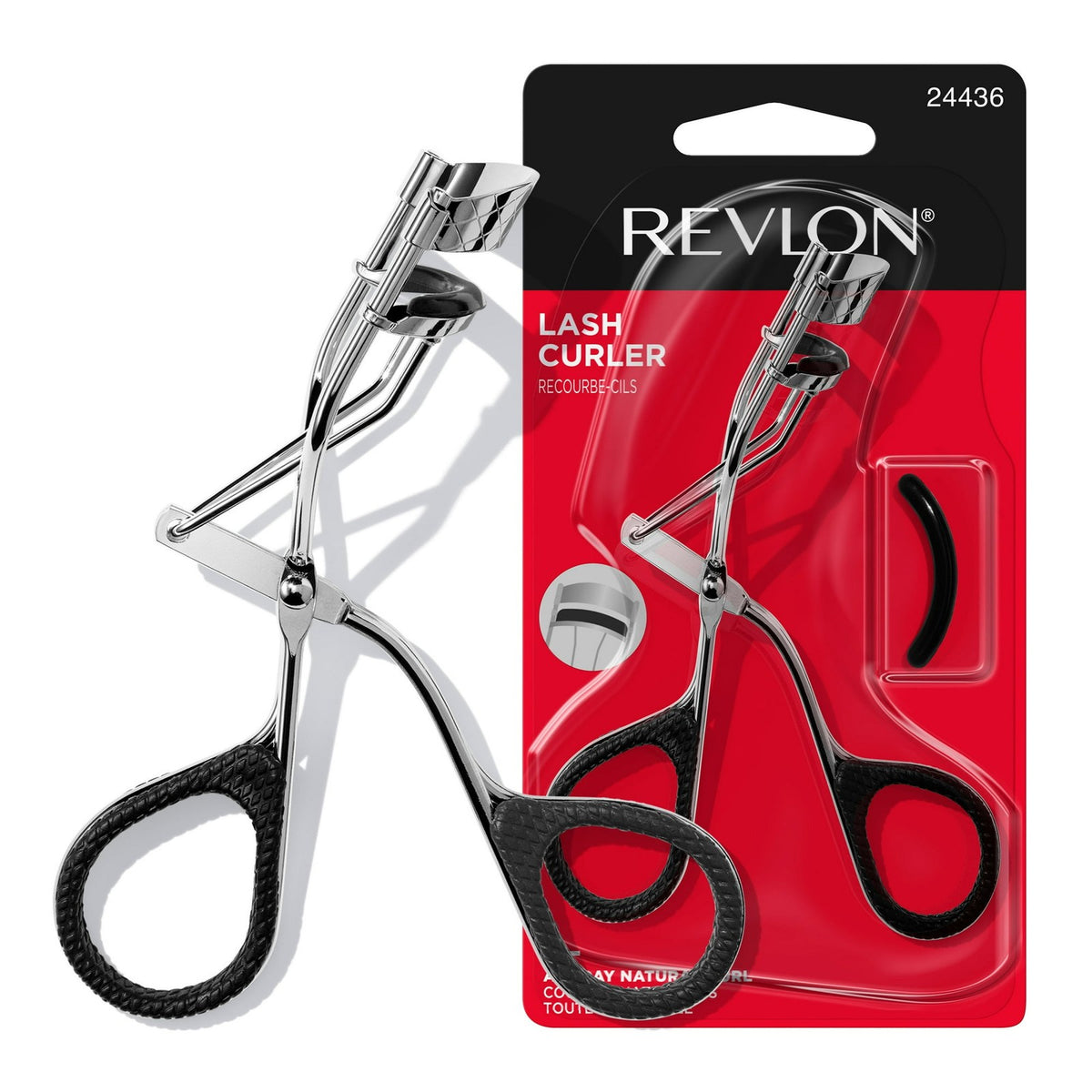 Eyelash Curler with Replacement Pad - Natural & Dramatic Curling