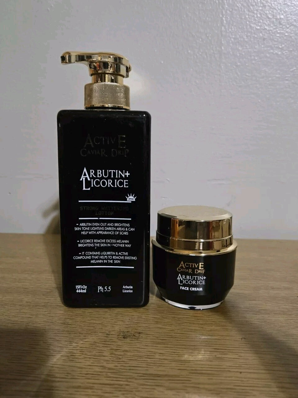 Active Caviar Drip Arbutin Licorice Face Whitening Lotion - Face Cream
