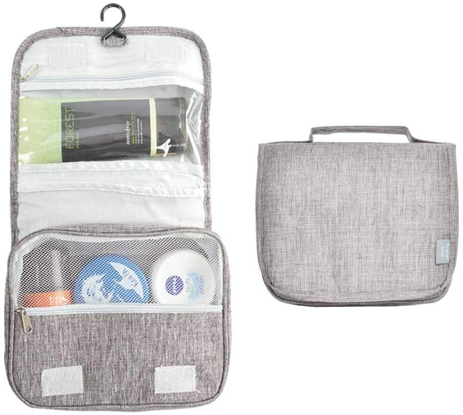 Waterproof Hanging Travel Toiletry Bag with Multiple Compartments