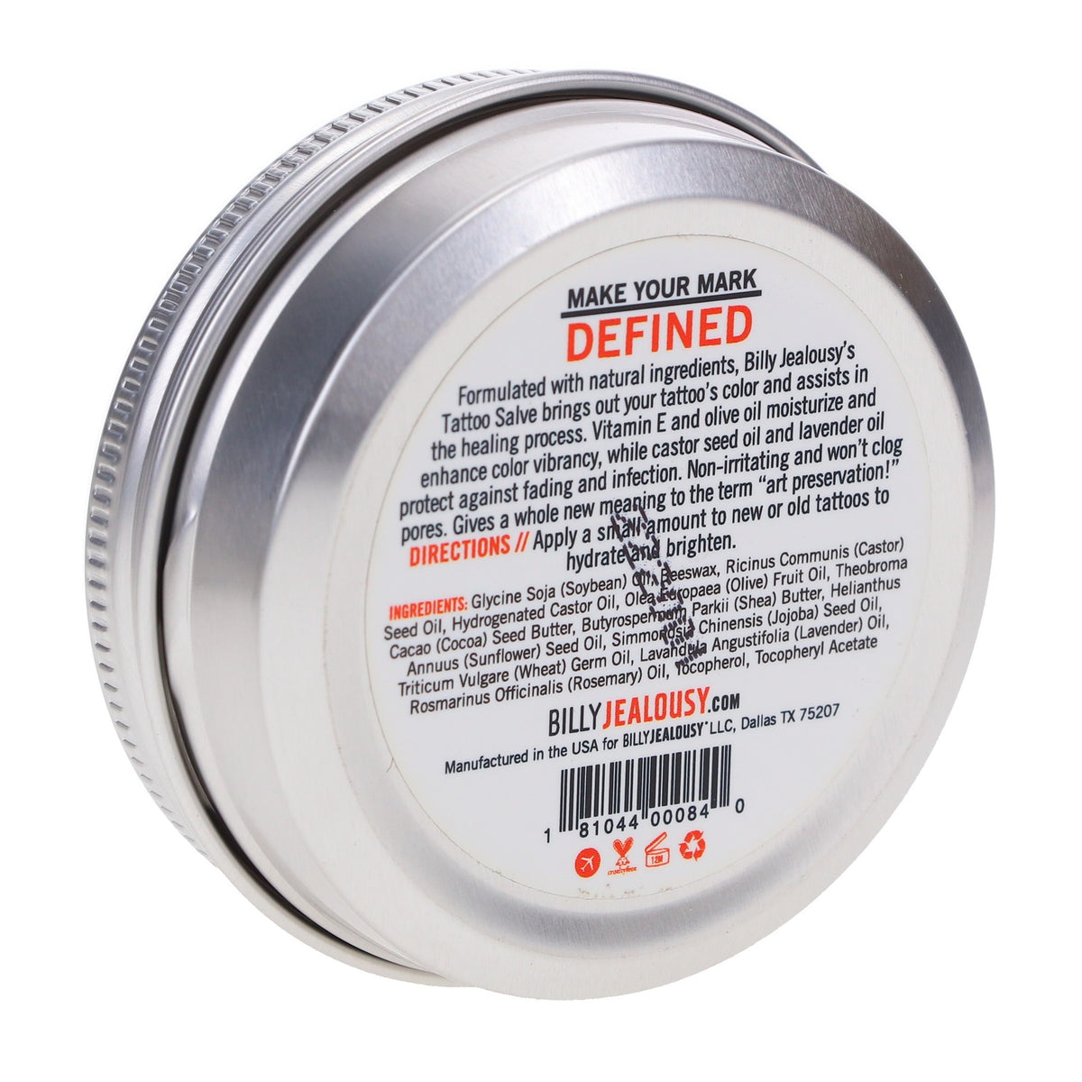 Tattoo Aftercare Salve - Moisturizes & Protects Ink - 2 oz
