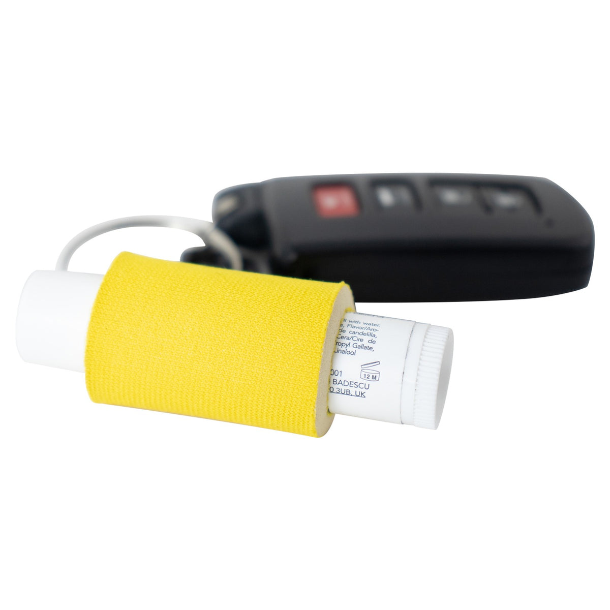 Clip-On Lip Balm Holder with Keychain - Sun-Protected Neoprene Sleeve