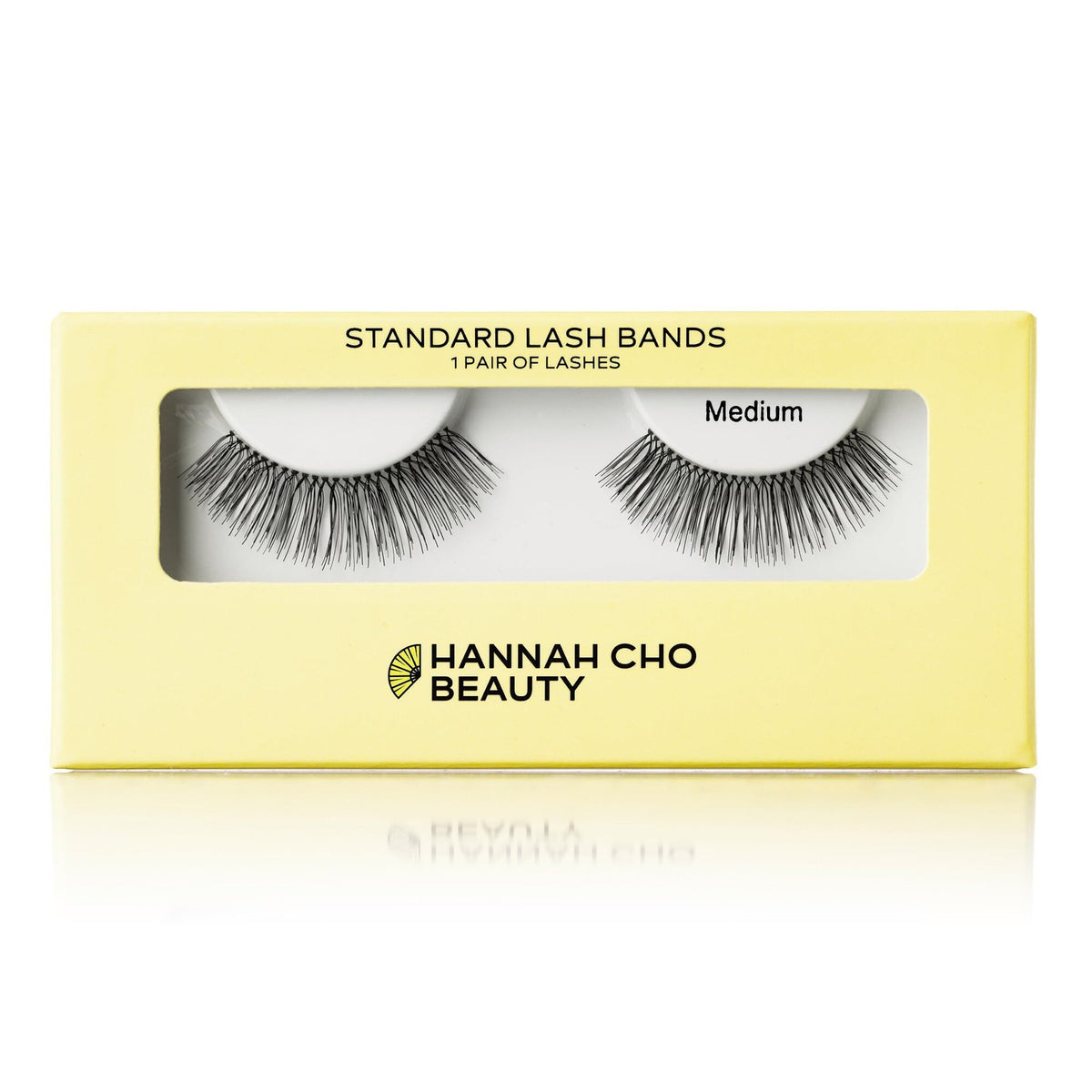 Natural Black False Eyelashes for Hooded Eyes - Weightless, Medium Style