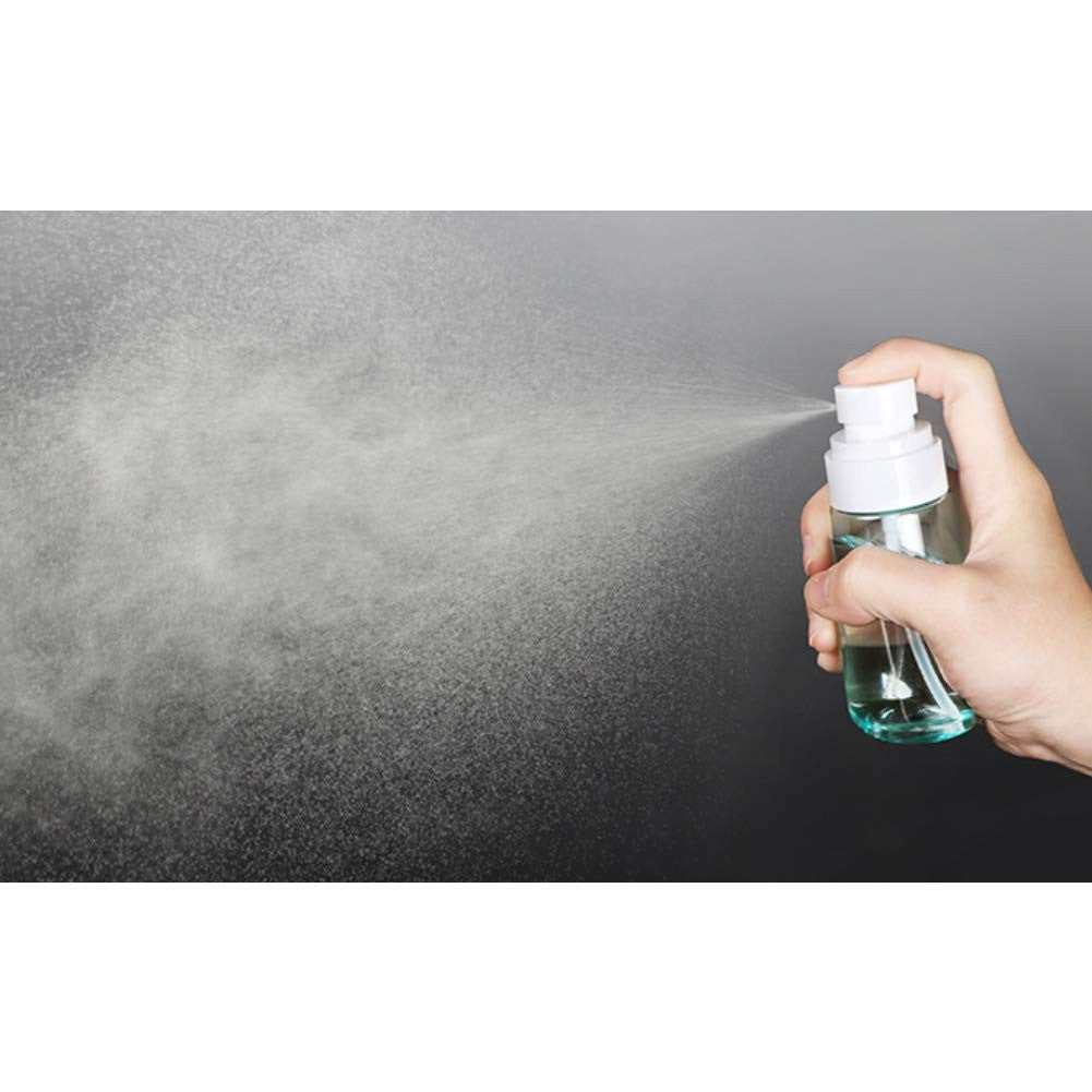 Refillable Cosmetic Spray Bottles Set - Fine Mist, Leakproof, 3.4oz, Clear