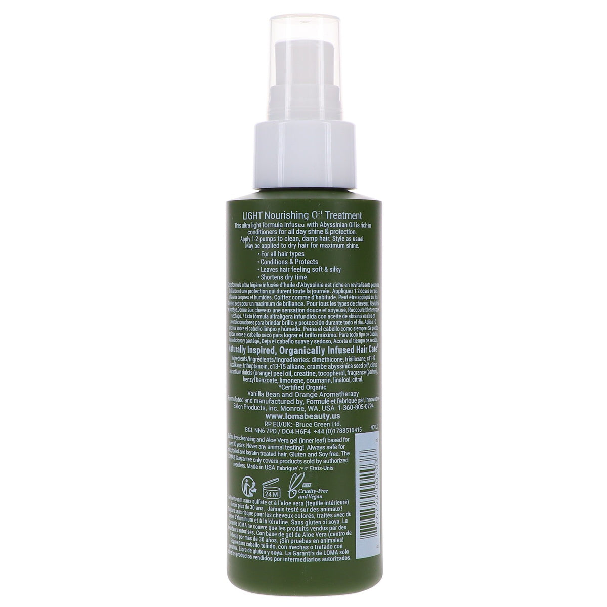 Light Nourishing Hair Oil Treatment for All Hair Types - 3.4 oz