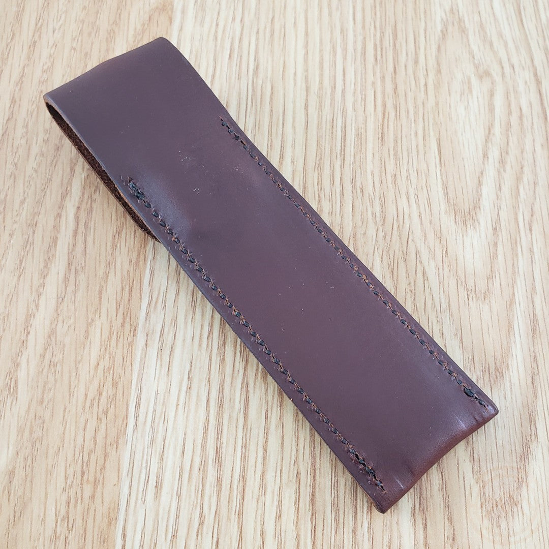 3-Inch Carbon Steel Rake Blade with Tan Canvas Micarta Handle