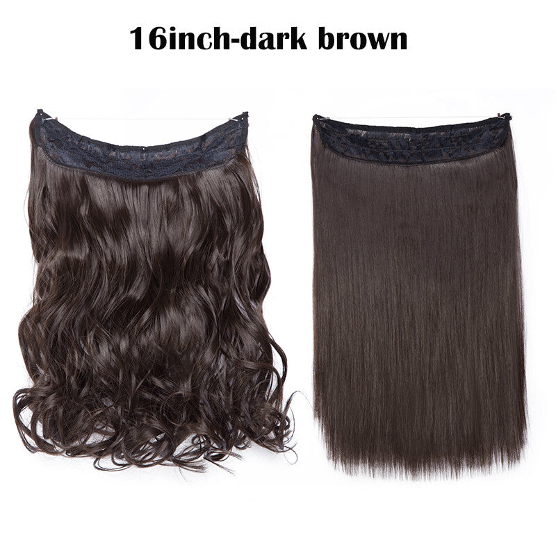 Hair Extensions with Elastic Band & Miracle Ring - Thick, Real Hair