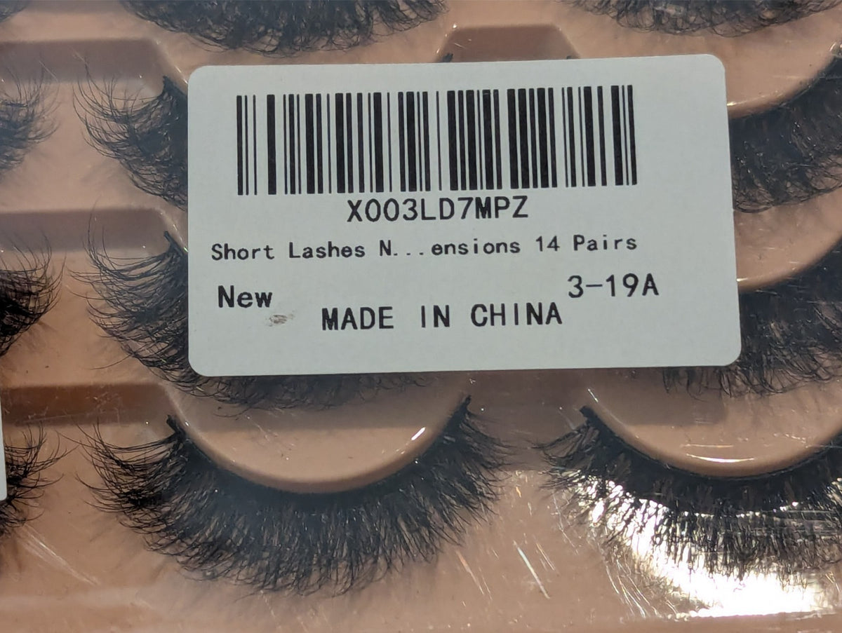 False Eyelashes Short Extension 14 Pairs - Natural Look & Volume