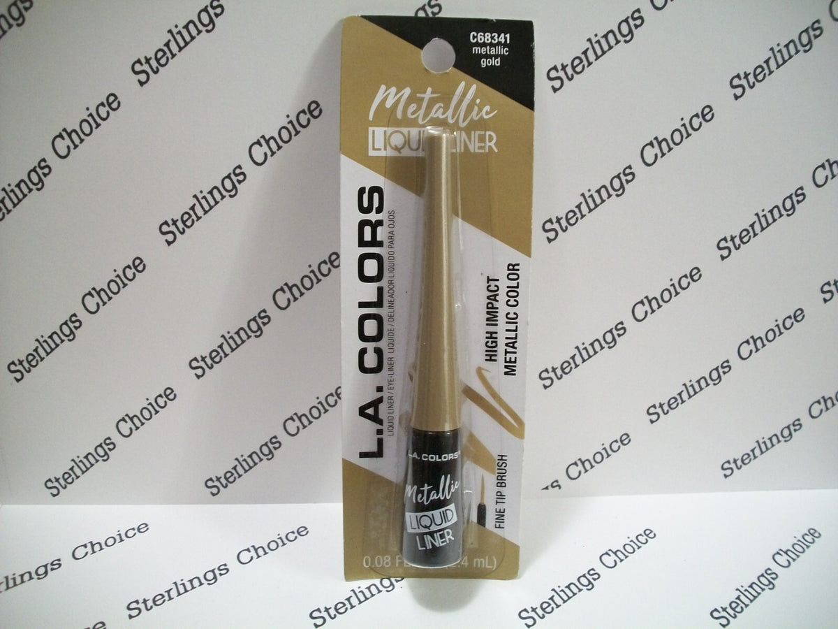 Metallic Liquid Eyeliner Gold - Precise Fine Tip for Eye Makeup