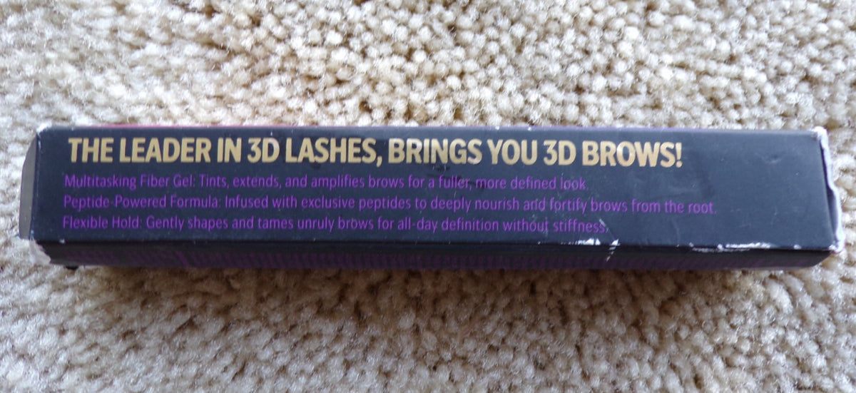 Brow Gel Medium Brown Tinted Fiber Gel for Eyebrow Styling - Lilly 3D Brows