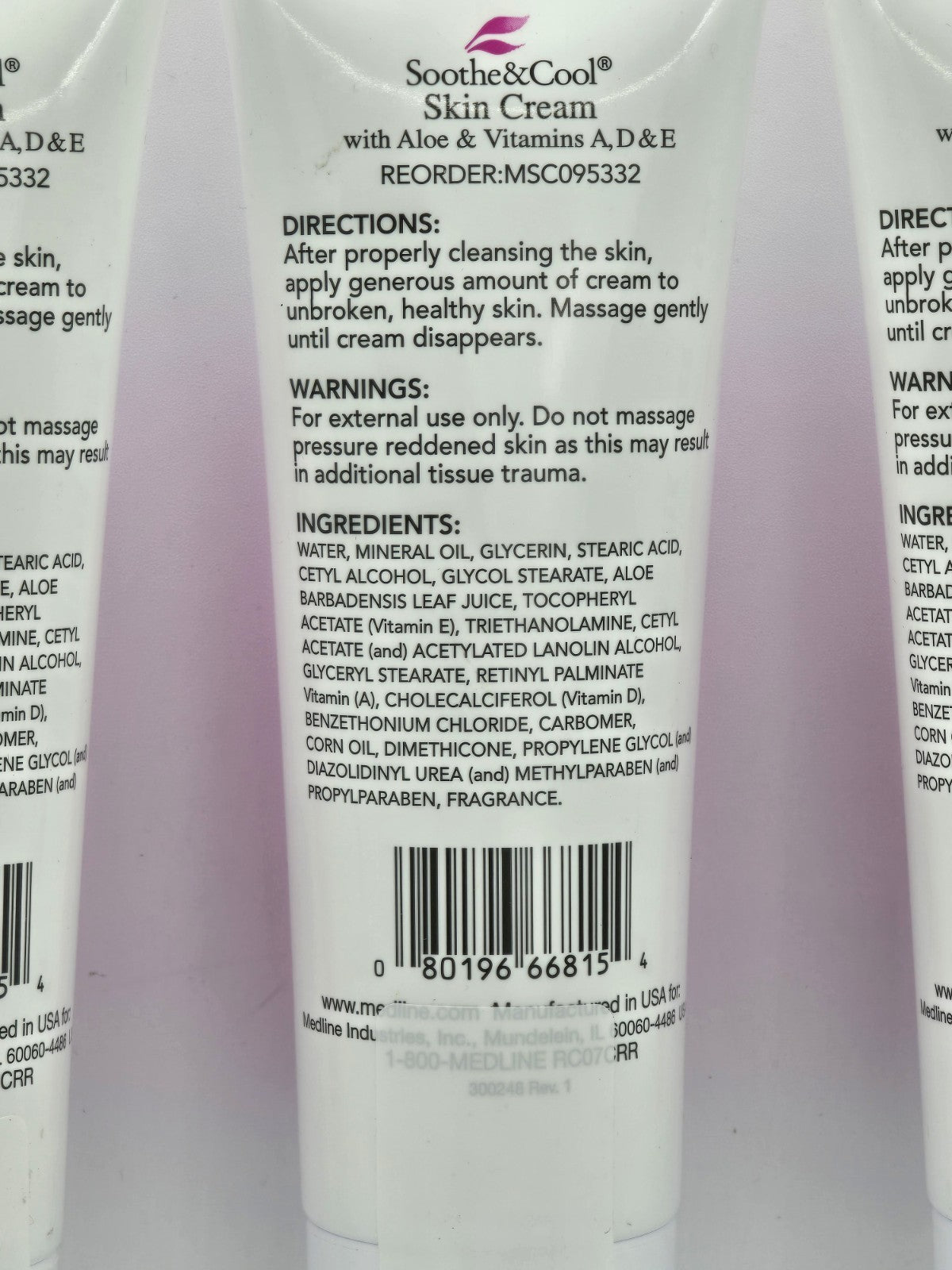Soothe & Cool Fresh Skin Cream 8 oz 3-Pack
