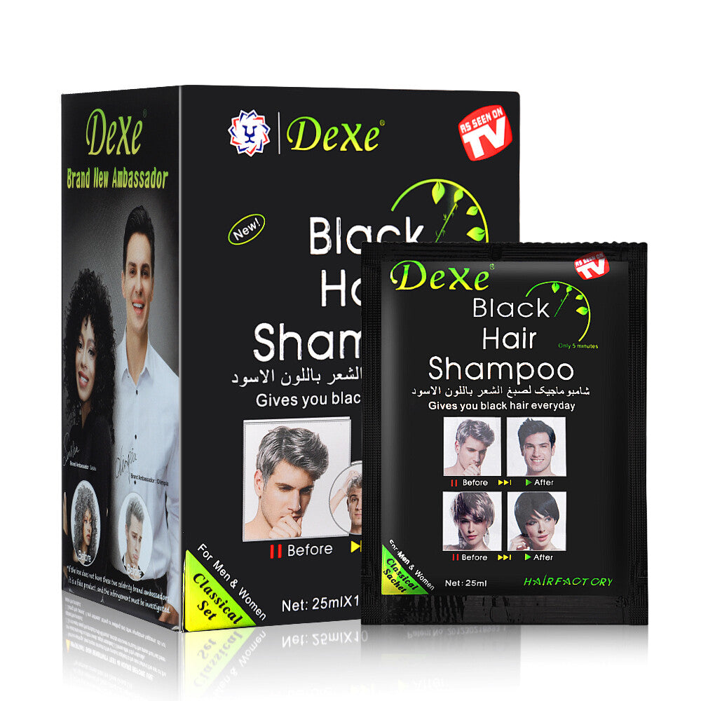 Hair Dye Shampoo - Instant Color, 10x25ml Box