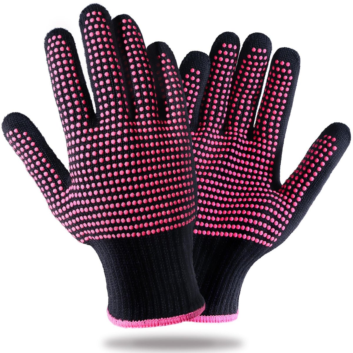Teenitor 2 Pcs Heat Resistant Gloves With Silicone Bumps,