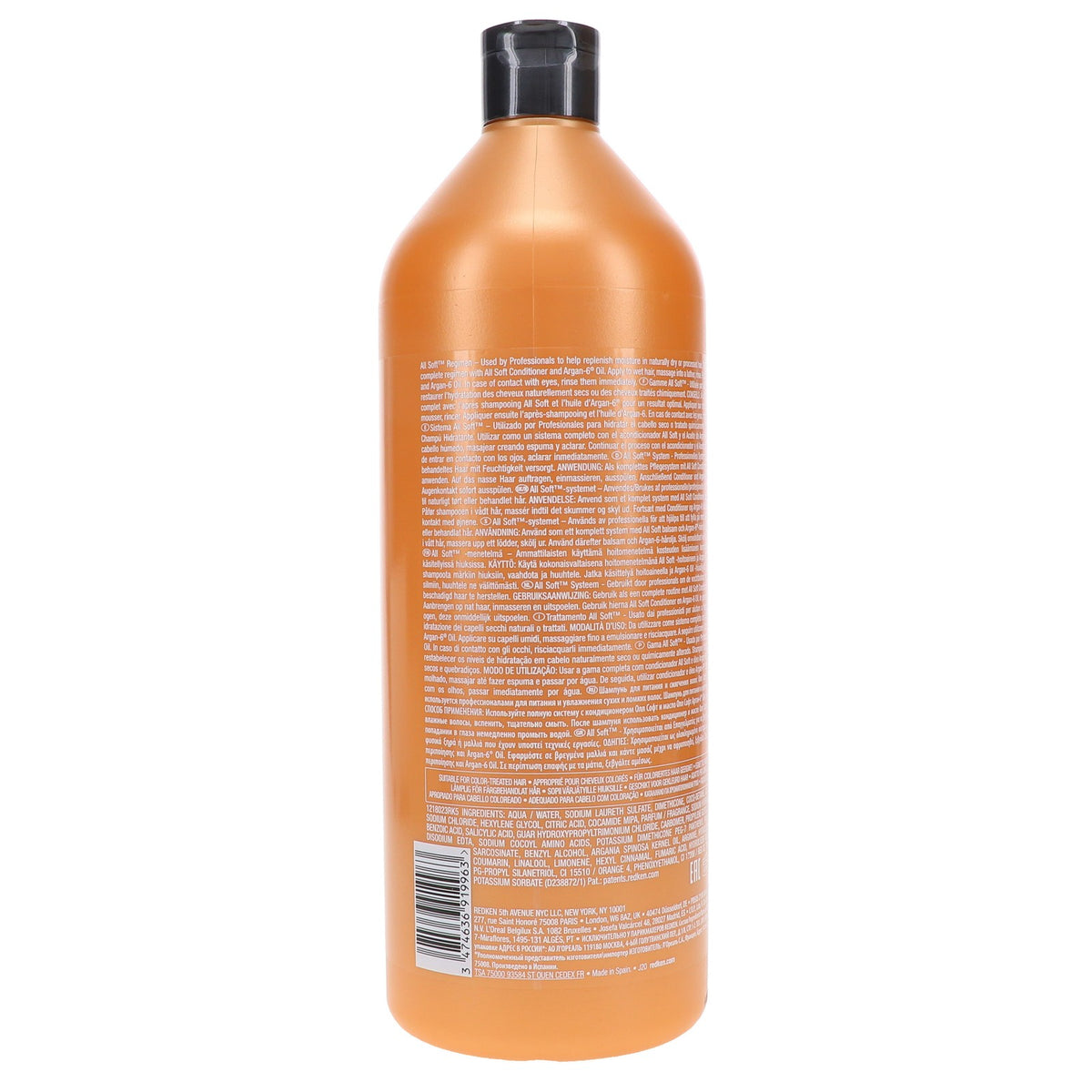 Redken All Soft Shampoo 33.8 oz - Nourishing Hair Care for Soft, Shiny Hair