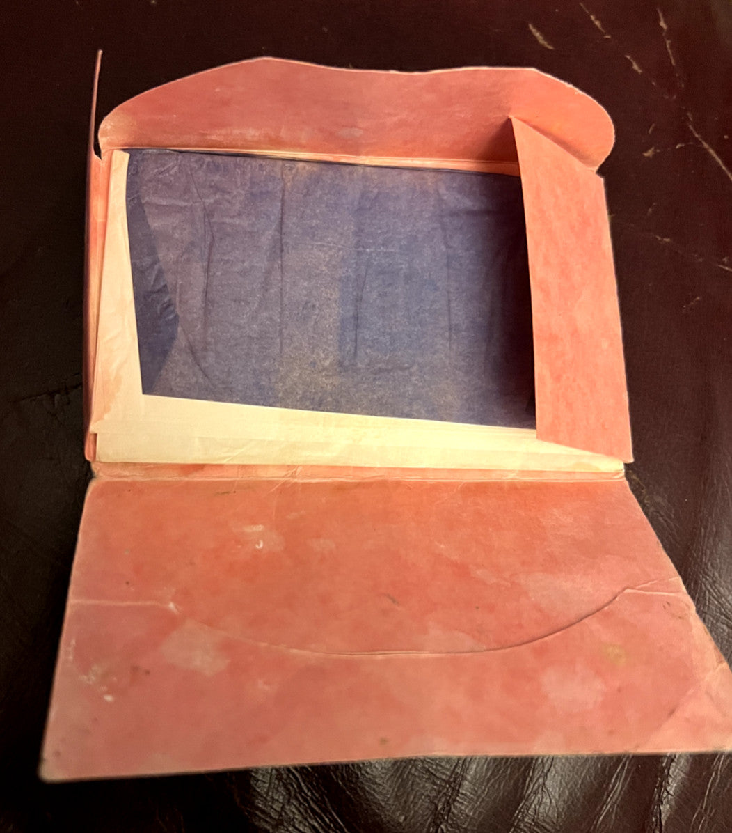 Vintage Linen Blotters Face Oil Absorbing Sheets for On-the-Go Shine Control
