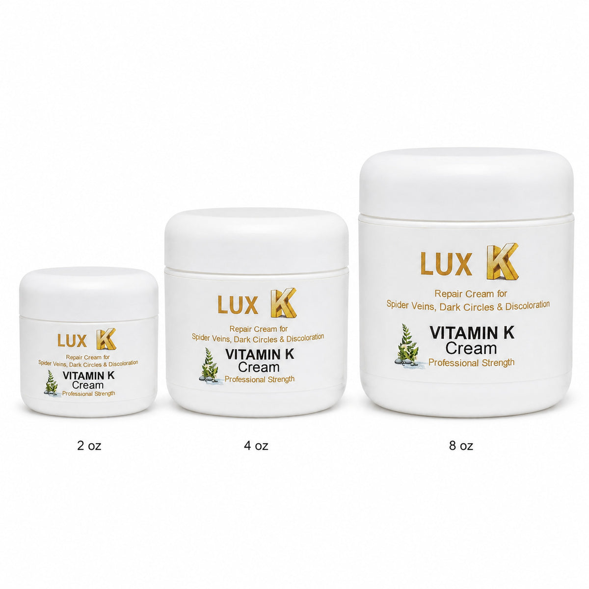 Vitamin K Cream for Spider Veins Bruises & Dark Circles - Natural Skin Care
