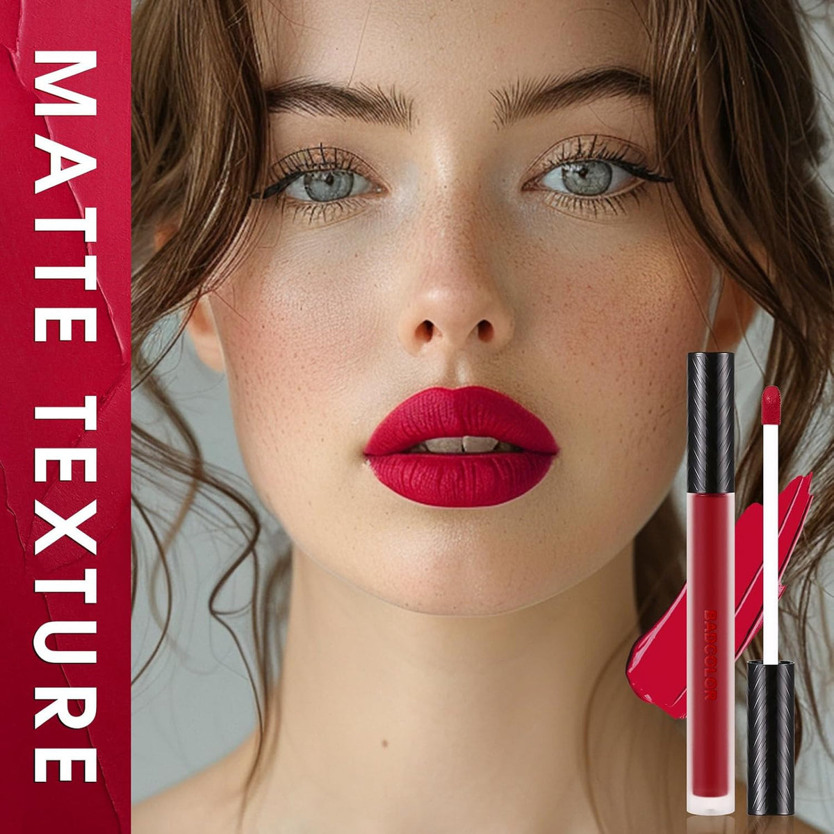 Matte Waterproof Liquid Lipstick Set - 3 Bold Colors for Cosplay & Glam